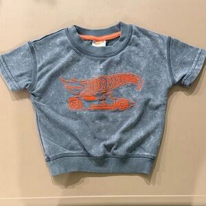 Hot Wheels Kids' Gray and Orange Short Sleeve Tee